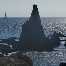 Pinnacle opposite of Cabo de Gata
